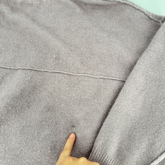 Free People After Glow Mock Neck Sweater Purple Size Small - Picture 7 of 8